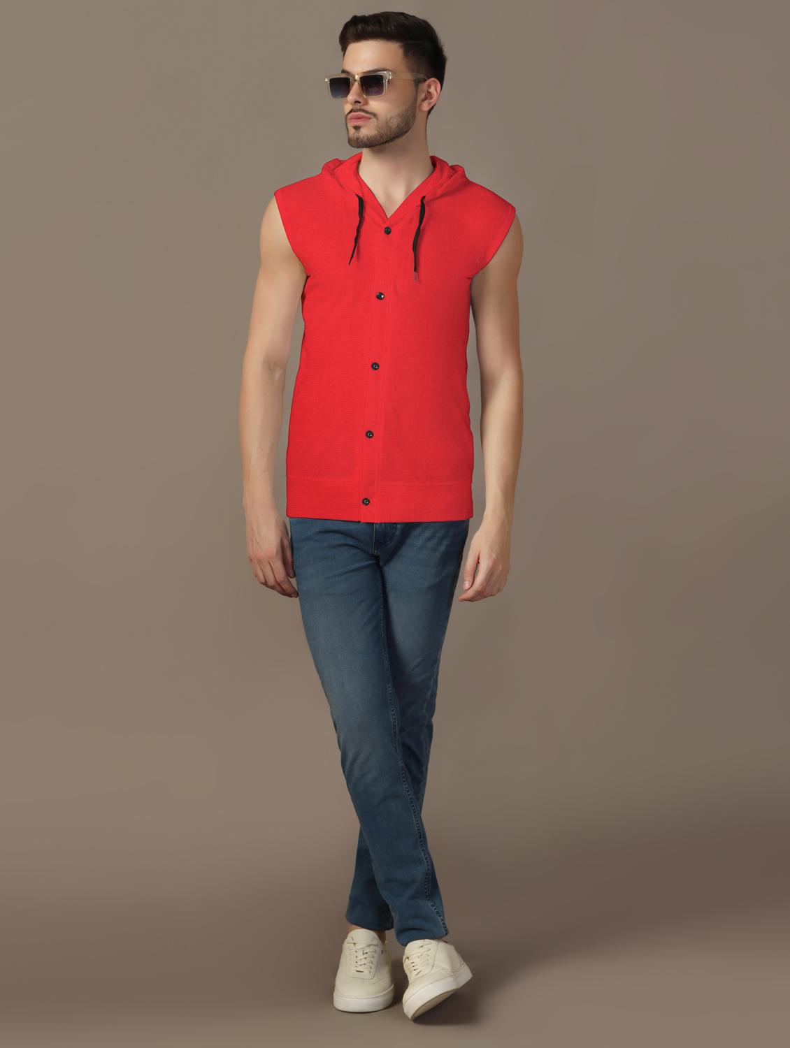 men sleeveless plain t-shirt - 21717481 - Standard Image - 3