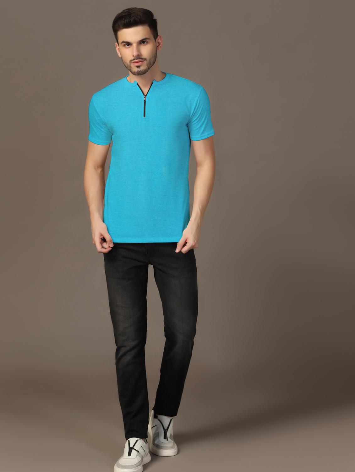 men short sleeves plain t-shirt - 21717580 - Standard Image - 3