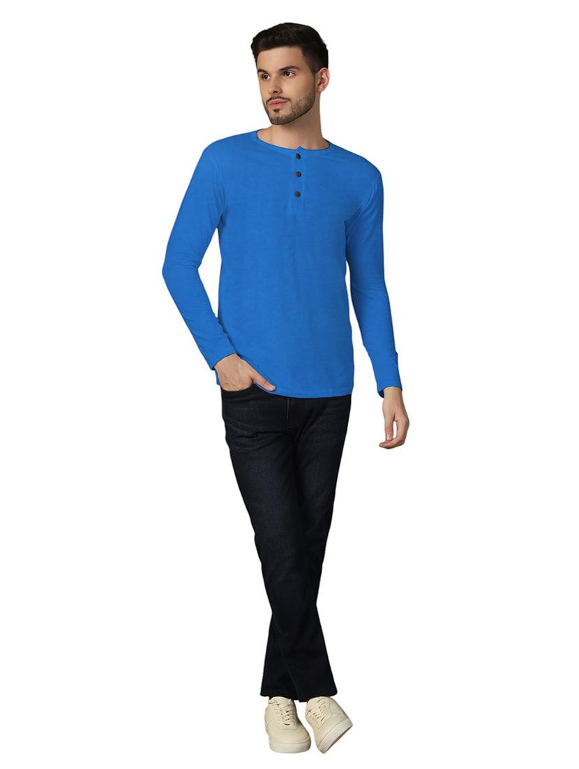 men long sleeves plain t-shirt - 21717647 - Standard Image - 3