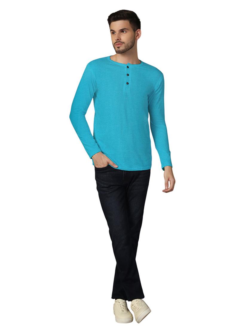 men long sleeves plain t-shirt - 21717648 - Standard Image - 3