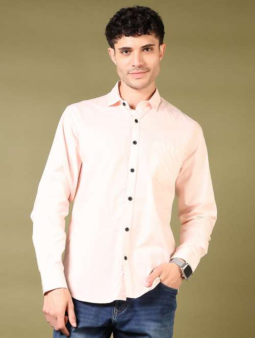 men solid long sleeve casual shirt - 21717861 -  Standard Image - 0