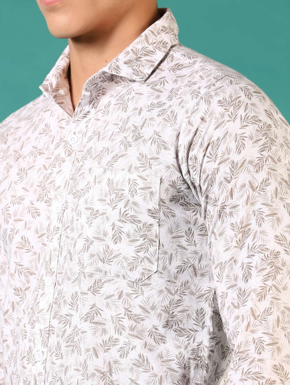 men printed long sleeve casual shirt - 21717865 -  Standard Image - 5