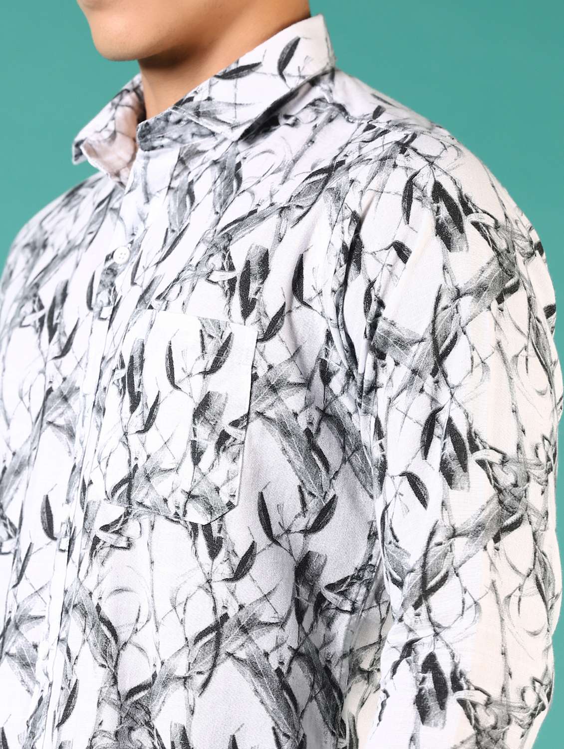 men printed long sleeve casual shirt - 21717867 -  Standard Image - 5