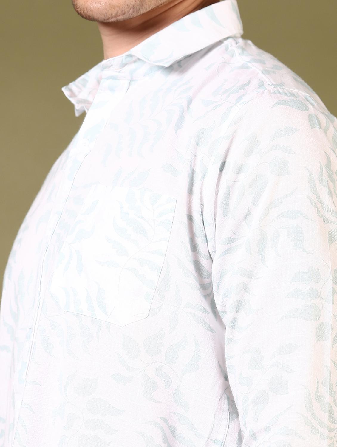men printed long sleeve casual shirt - 21717868 - Standard Image - 5