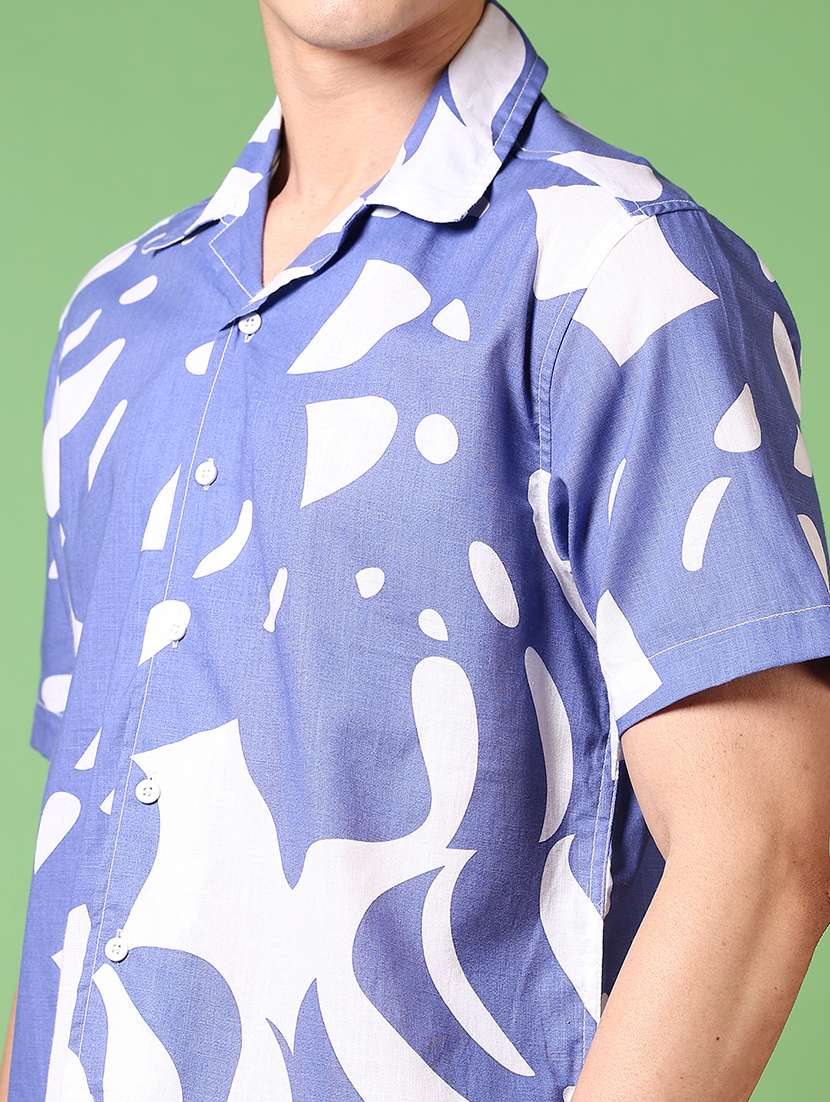 men short sleeves printed casual shirt - 21717938 -  Standard Image - 5