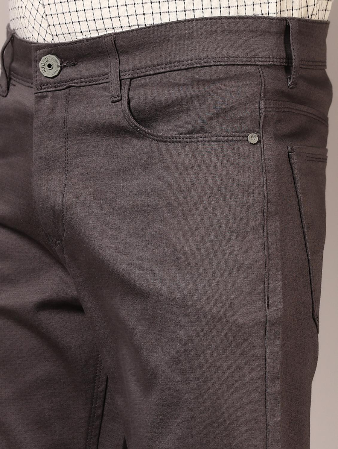 grey cotton chinos casual trousers - 21717960 - Standard Image - 5