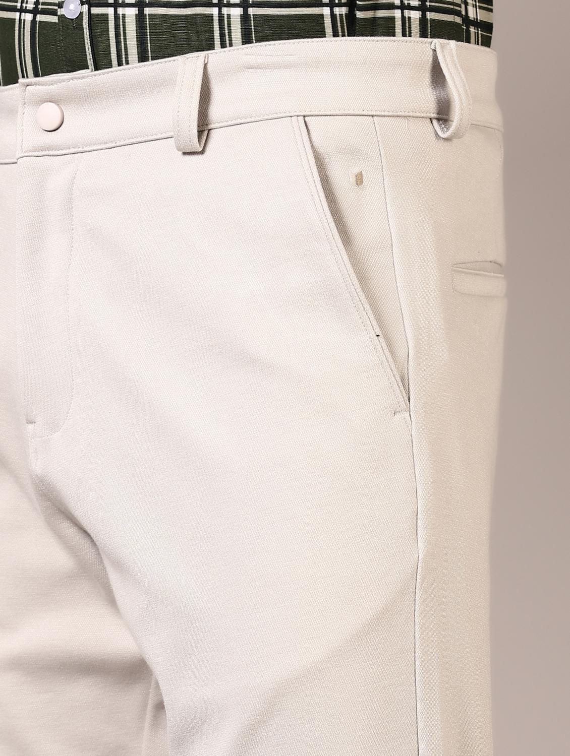 cream cotton chinos casual trousers - 21717962 - Standard Image - 5