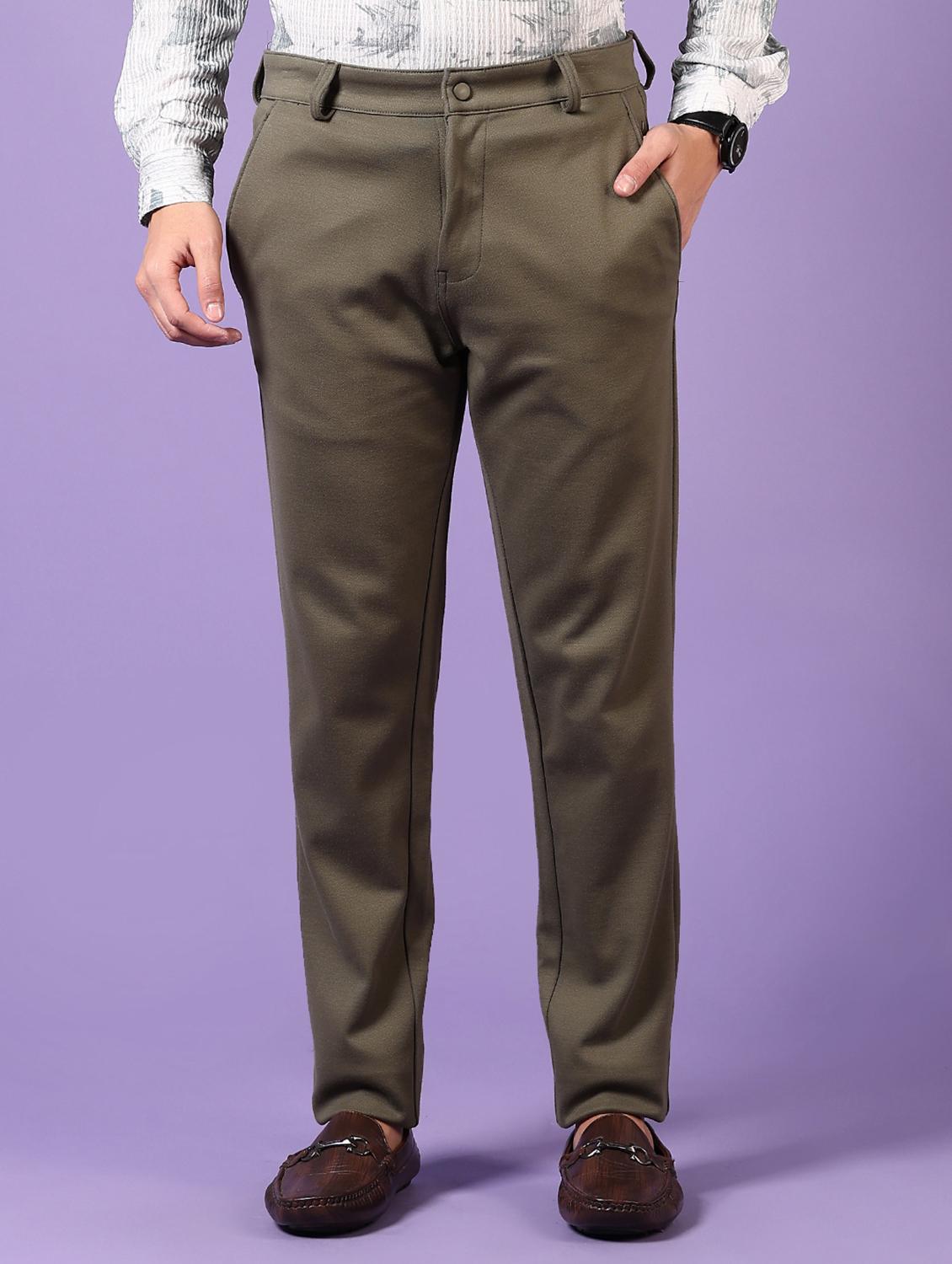 green cotton chinos casual trousers - 21717963 -  Zoom Image - 0