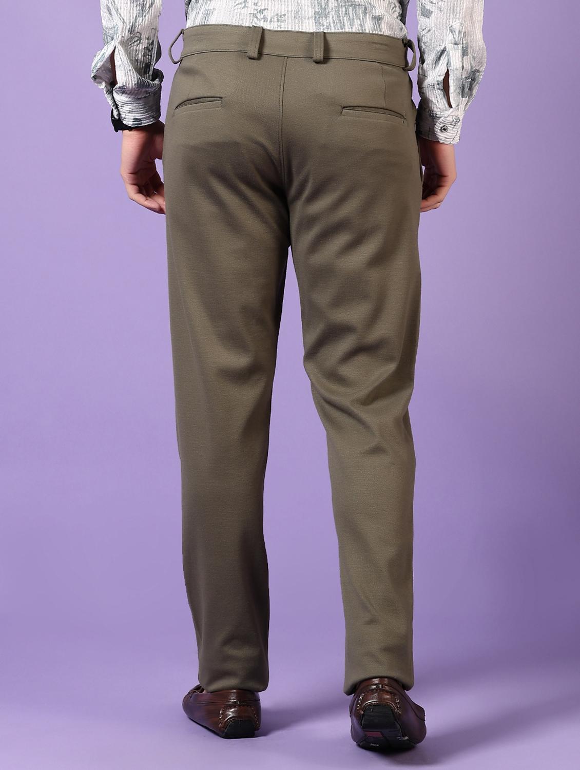 green cotton chinos casual trousers - 21717963 - Standard Image - 3