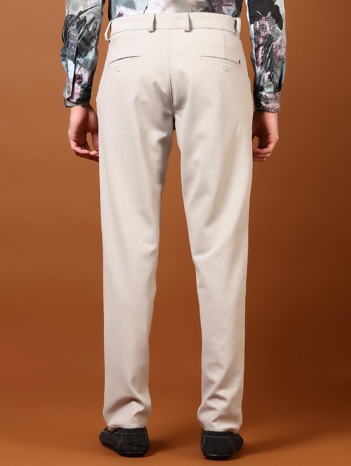 grey cotton chinos casual trousers - 21717968 - Standard Image - 3