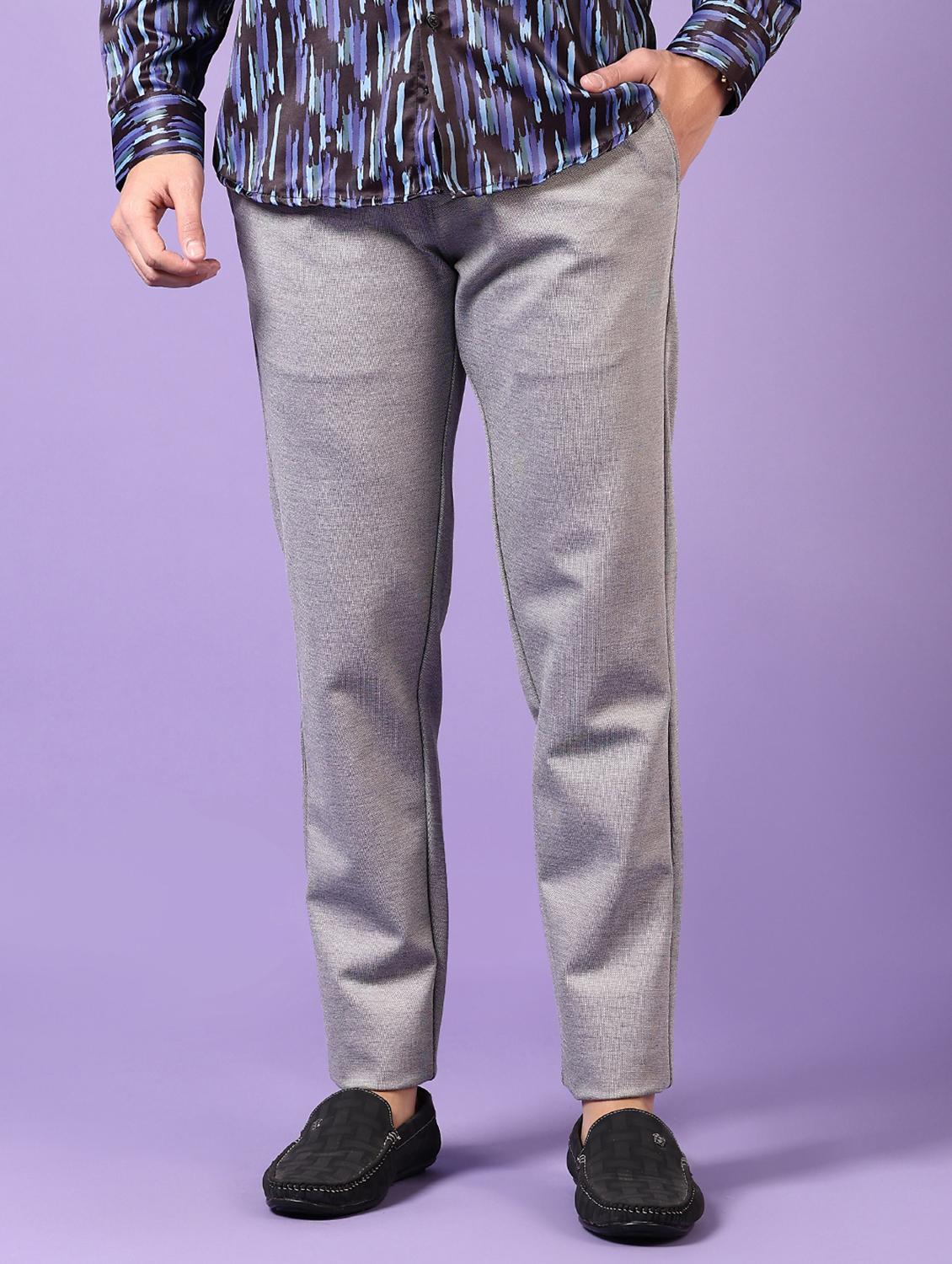navy blue cotton chinos casual trousers - 21717969 - Zoom Image - 0