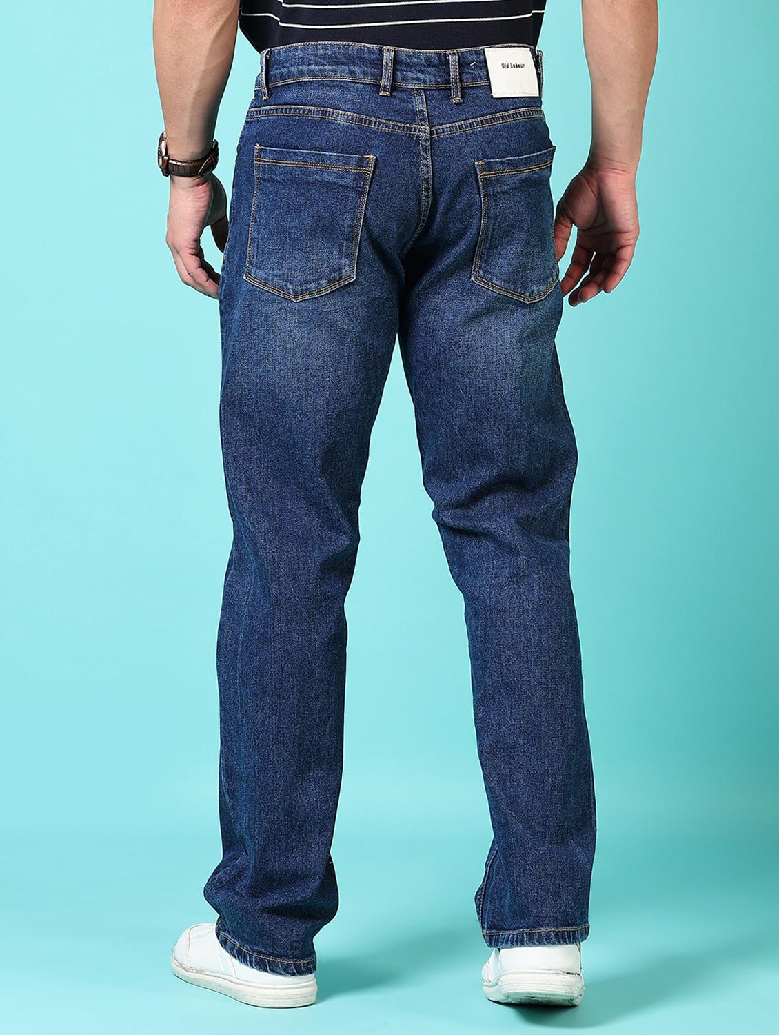 men washed mid rise jeans - 21717997 - Standard Image - 3