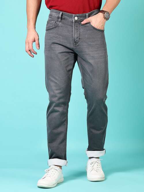 men solid mid rise denim jeans - 21718002 -  Standard Image - 0