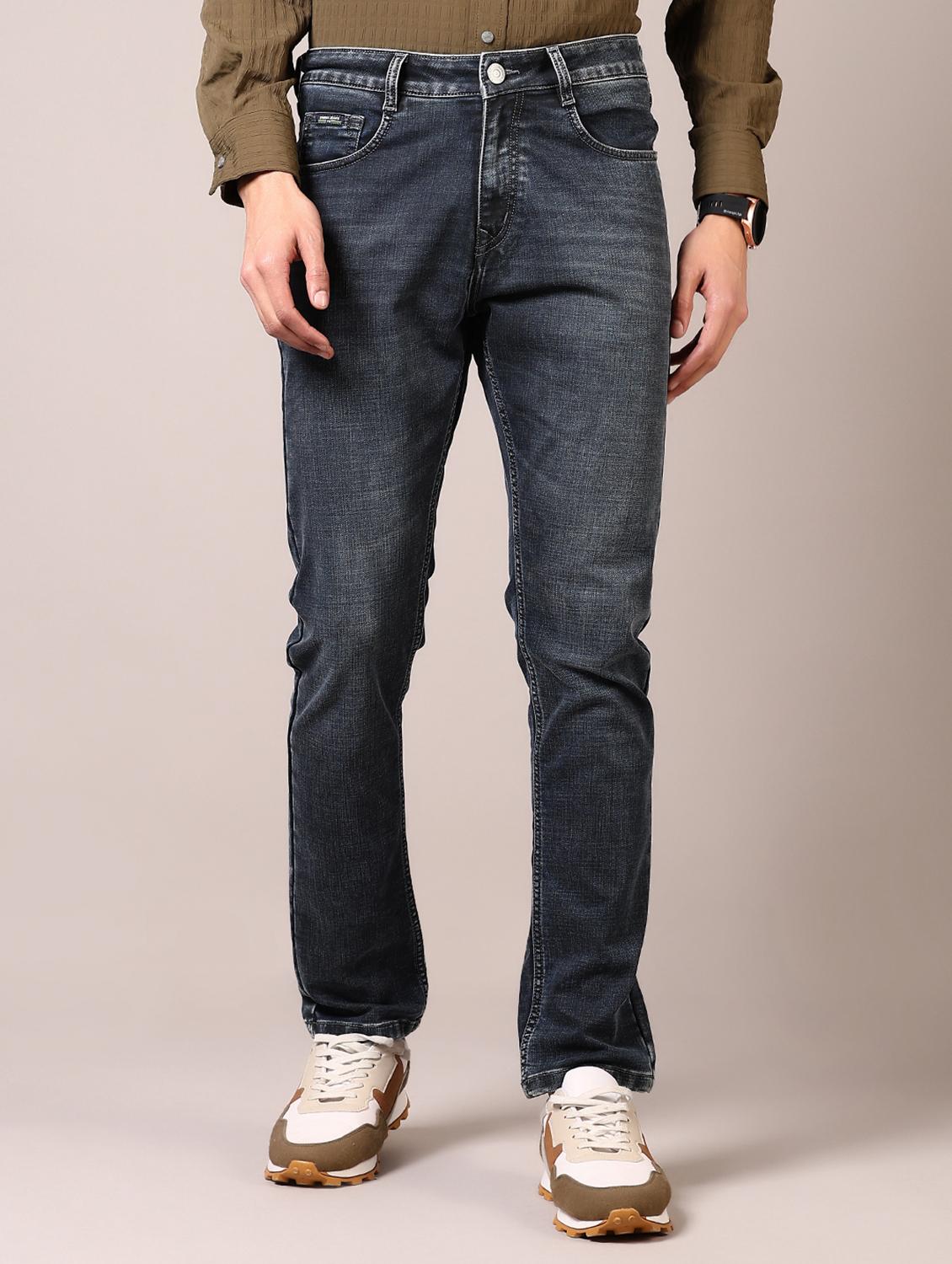 men washed mid rise jeans - 21718004 -  Zoom Image - 0