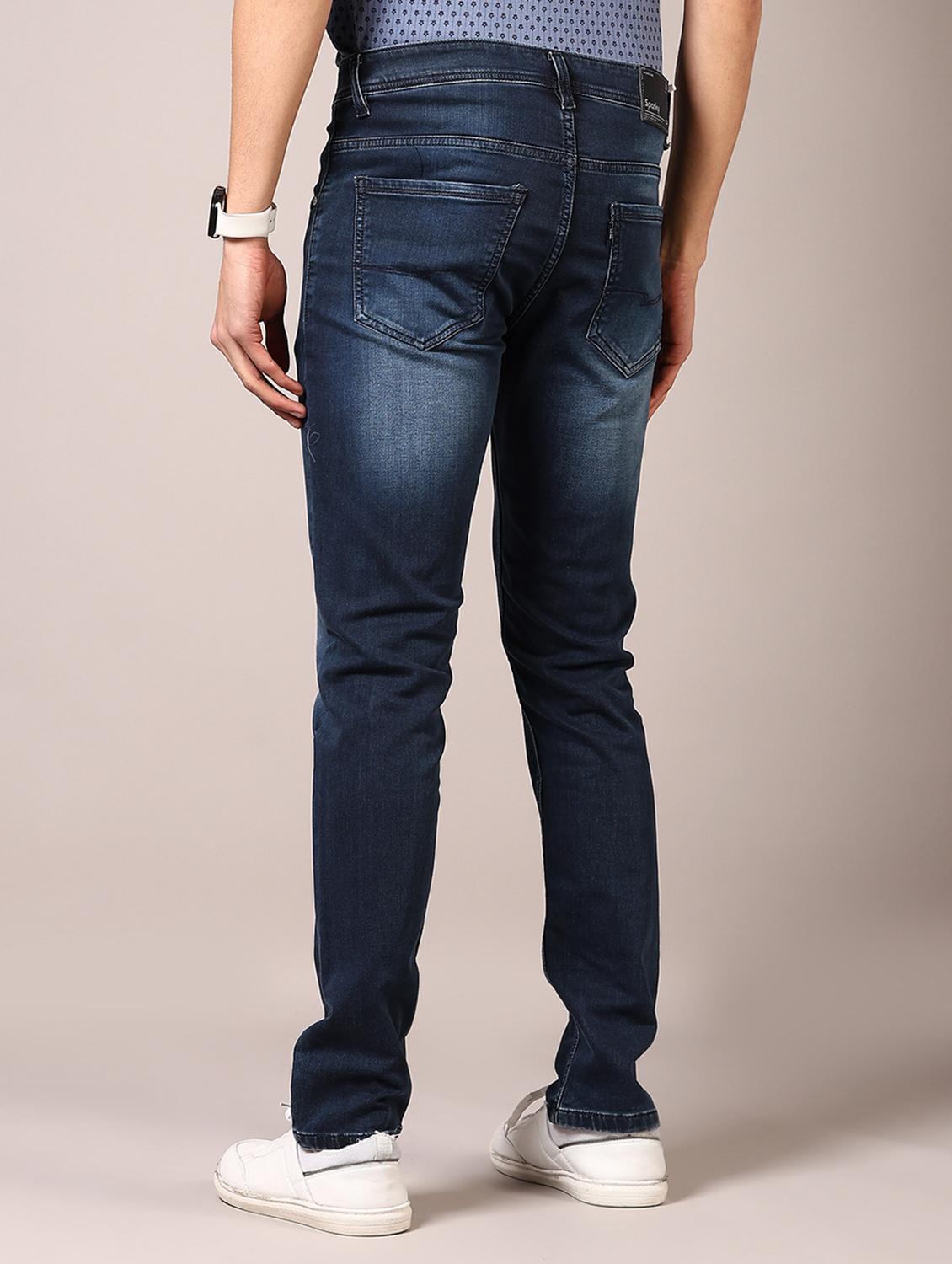 men washed mid rise jeans - 21718017 - Standard Image - 3