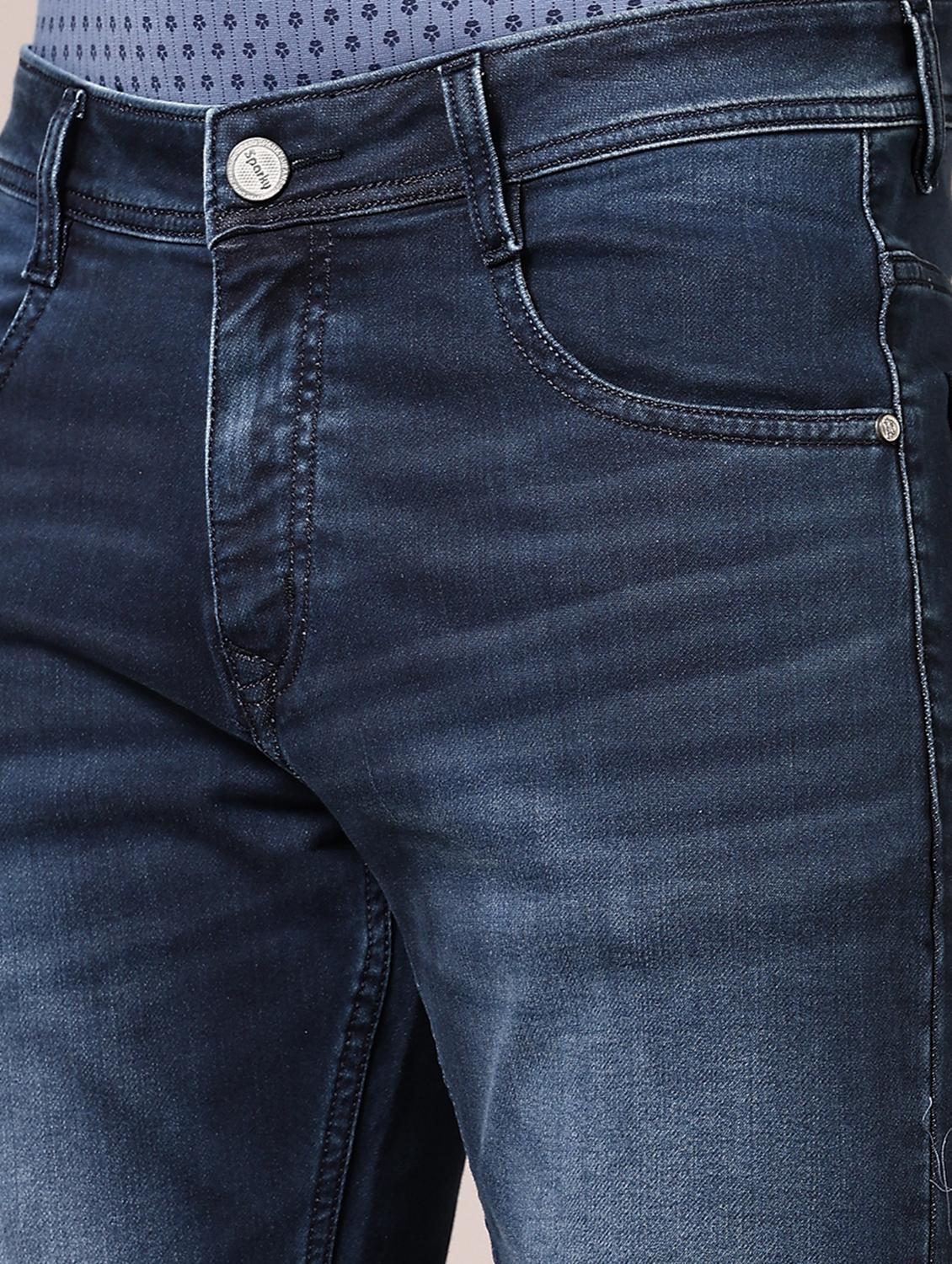 men washed mid rise jeans - 21718017 - Standard Image - 5