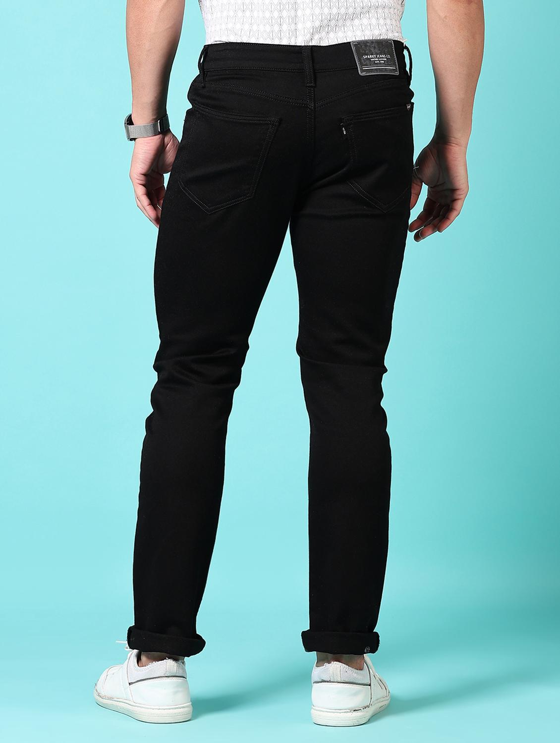 men solid mid rise denim jeans - 21718030 - Standard Image - 3