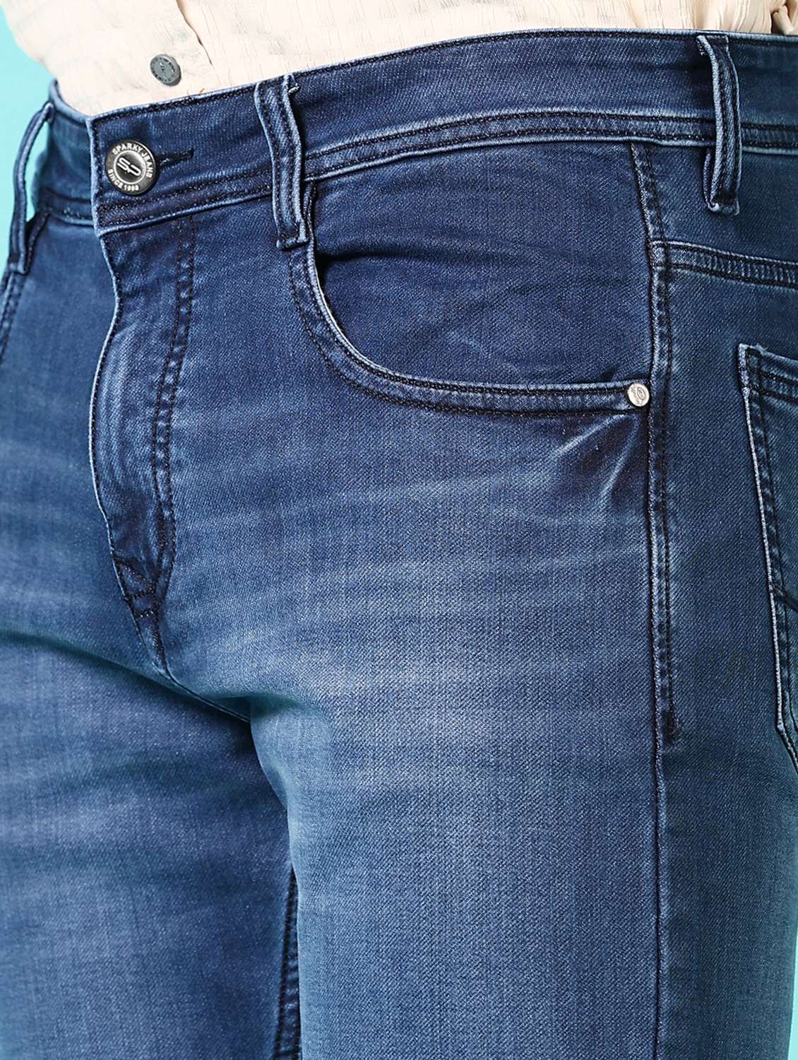 Men Washed Mid Rise Jeans - 21718036 -  Standard Image - 5