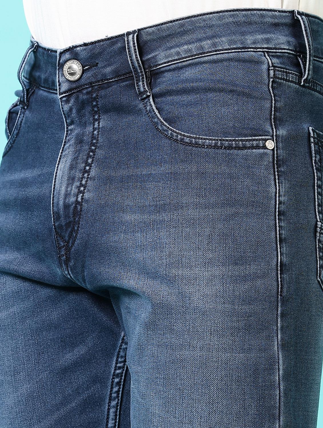 men washed mid rise jeans - 21718038 - Standard Image - 5