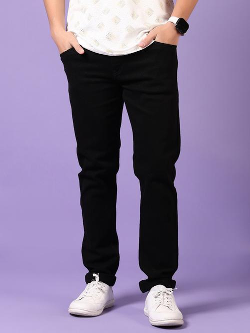 men solid mid rise denim jeans - 21718041 -  Standard Image - 0
