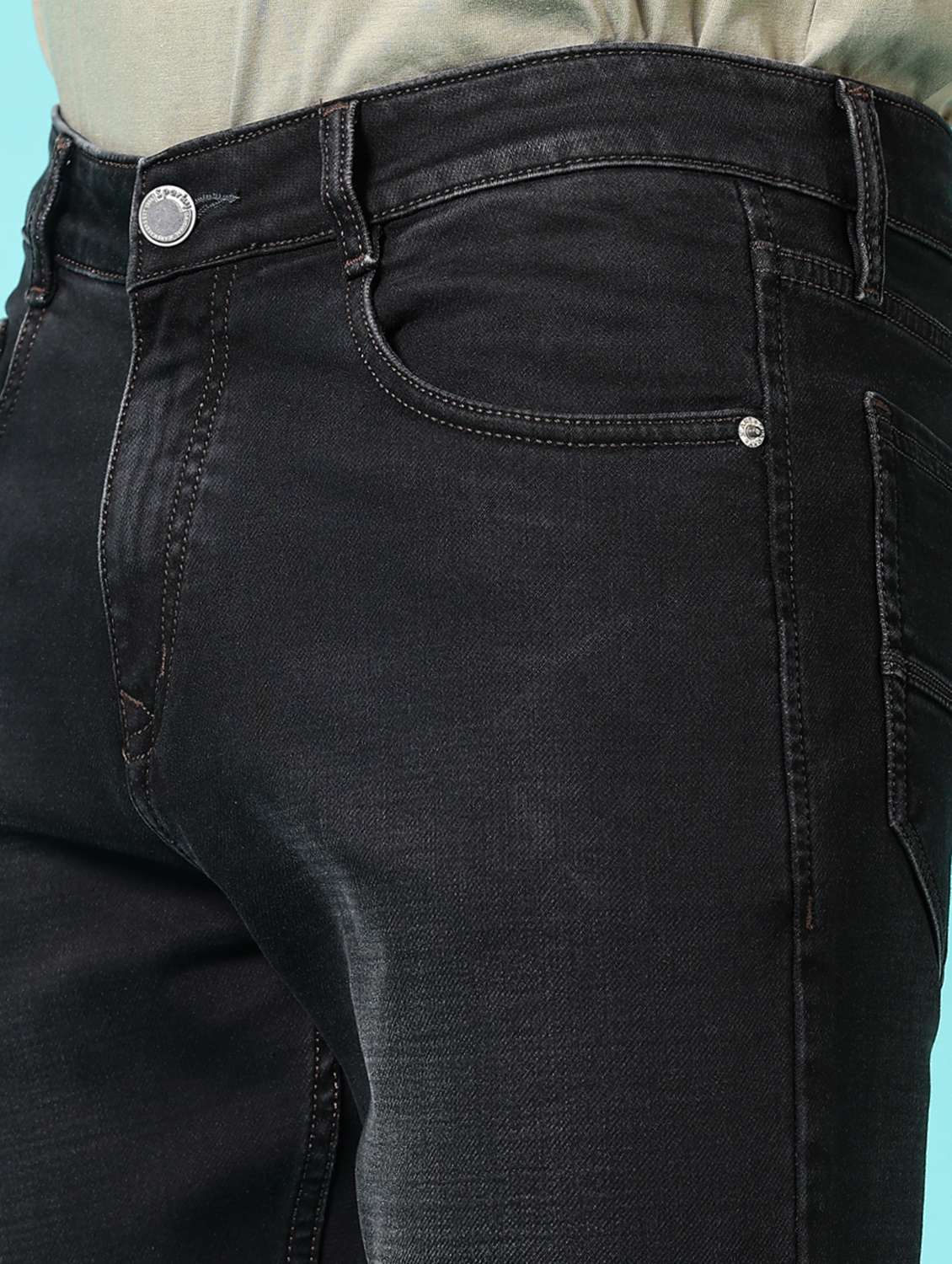 men washed mid rise jeans - 21718042 -  Standard Image - 5