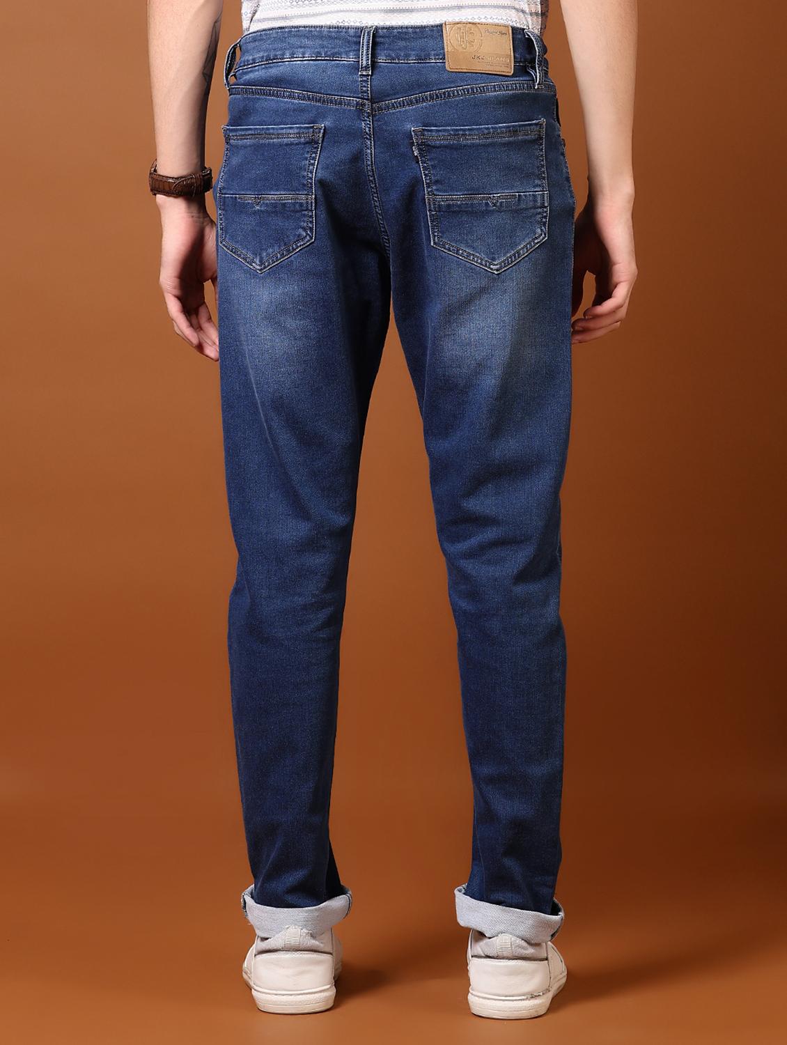 men washed mid rise jeans - 21718050 - Standard Image - 3