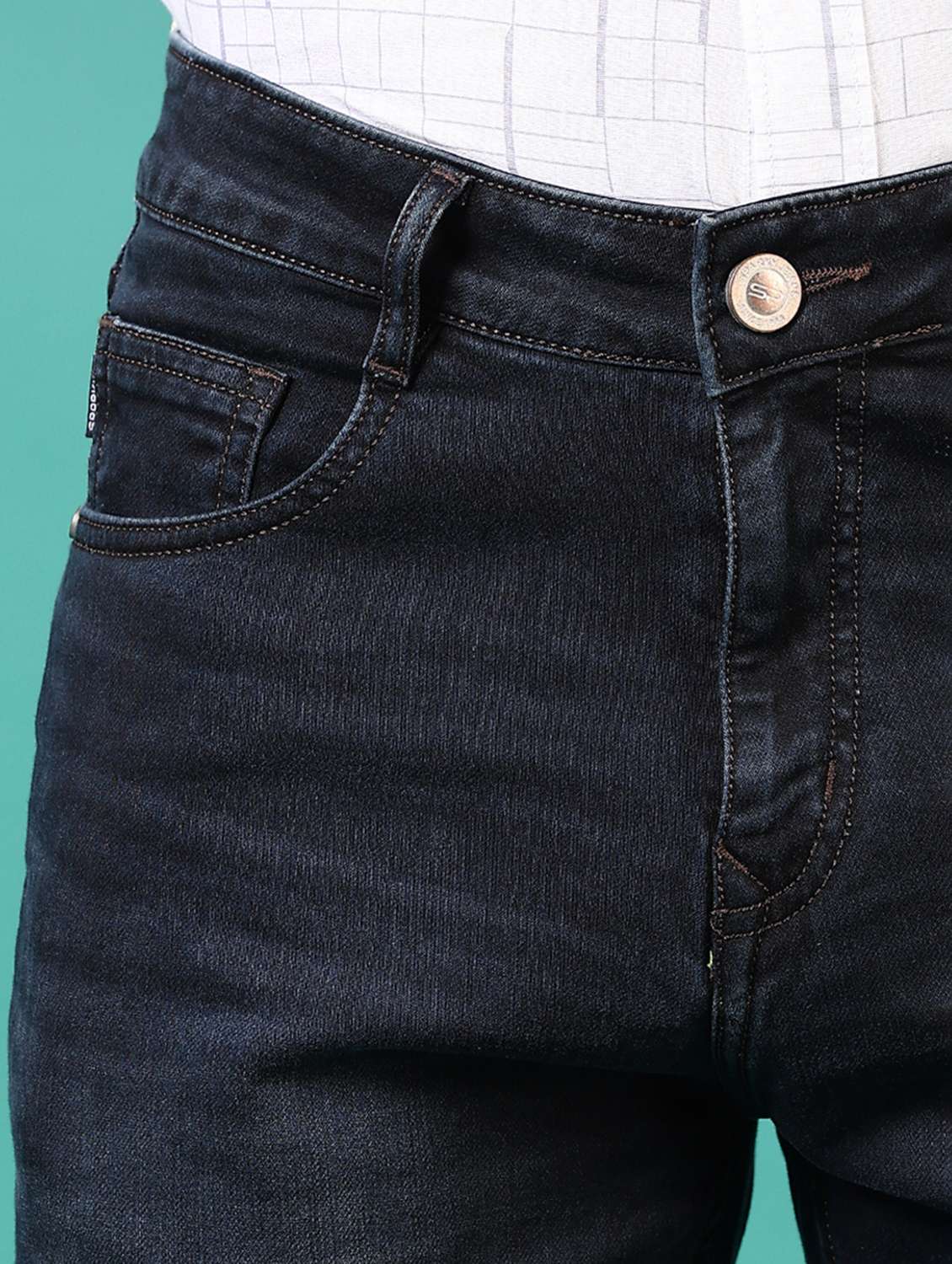 men washed mid rise jeans - 21718061 -  Standard Image - 5