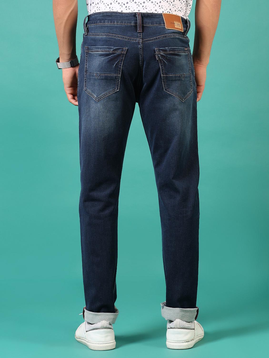 men washed mid rise jeans - 21718063 - Standard Image - 3