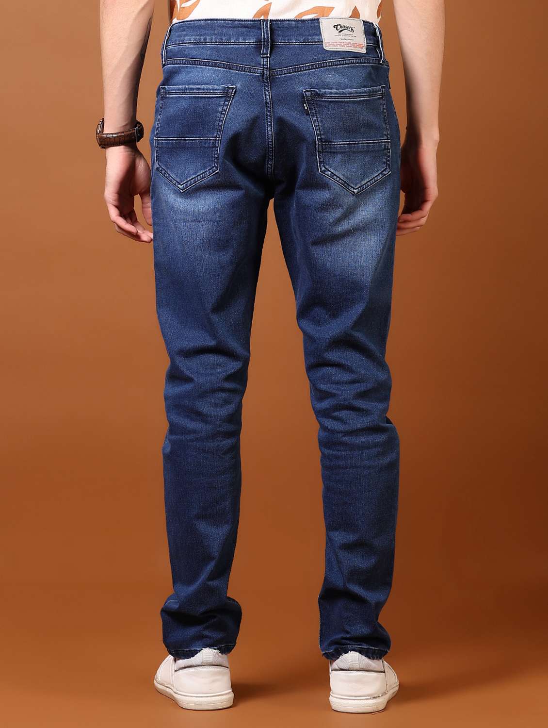 men washed mid rise jeans - 21718076 -  Standard Image - 3