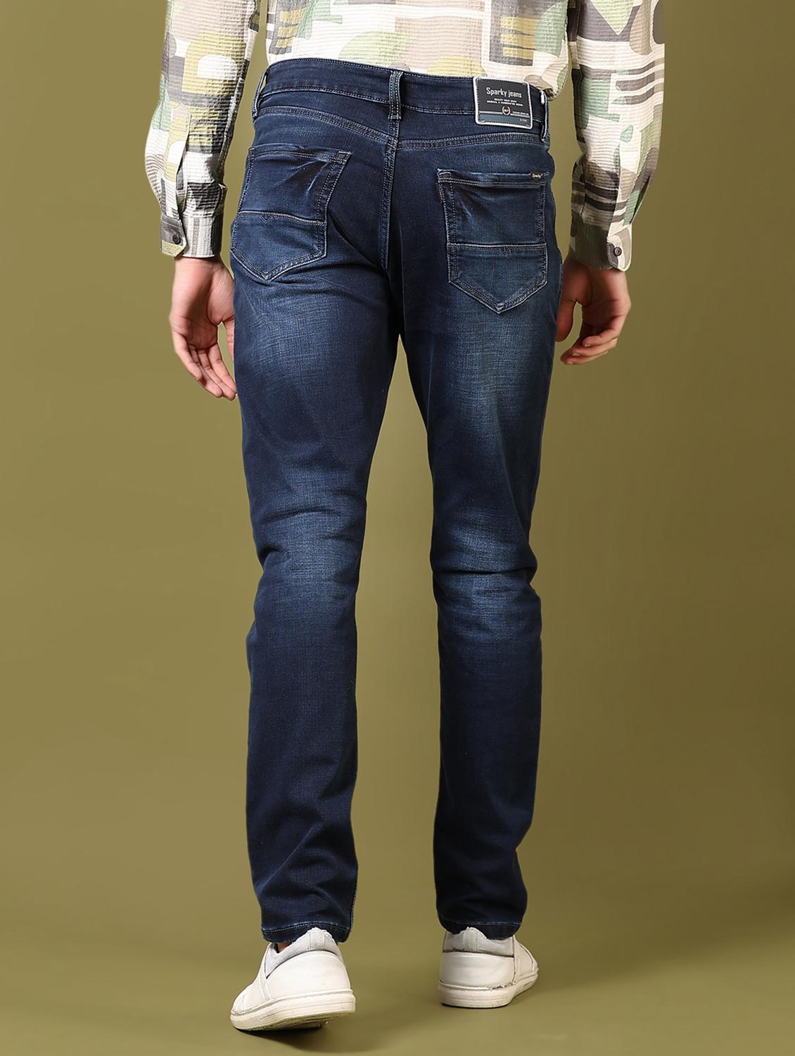 men washed mid rise jeans - 21718087 - Standard Image - 3