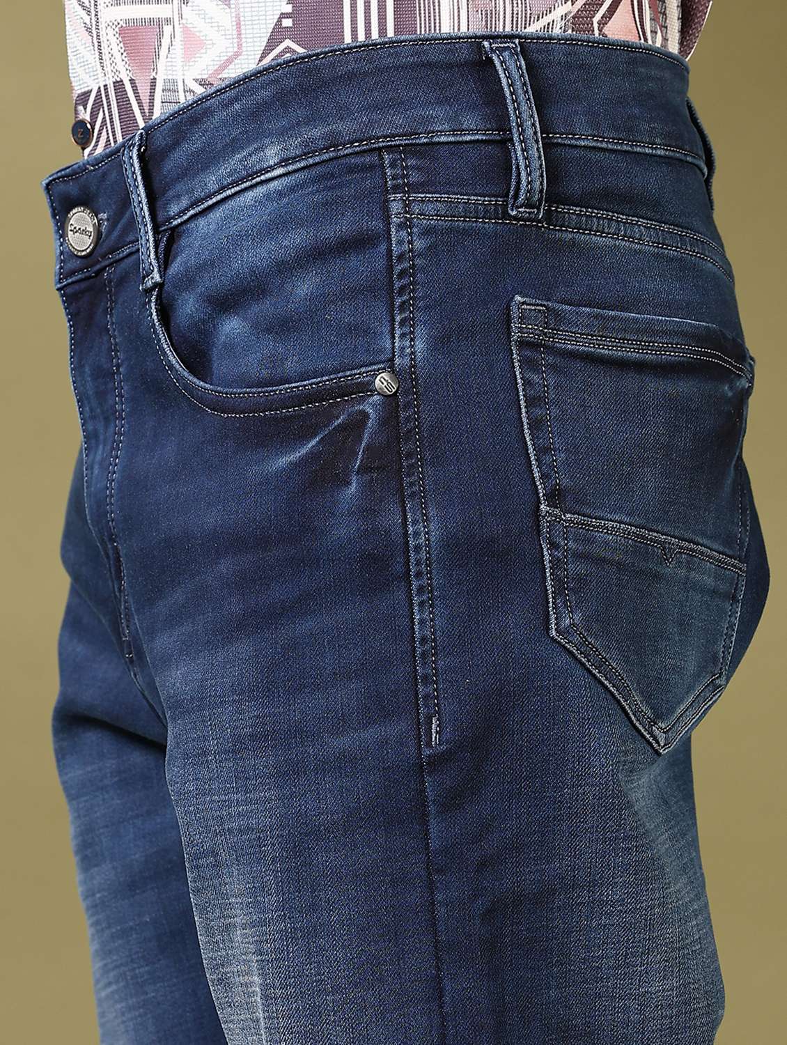 men washed mid rise jeans - 21718088 - Standard Image - 5