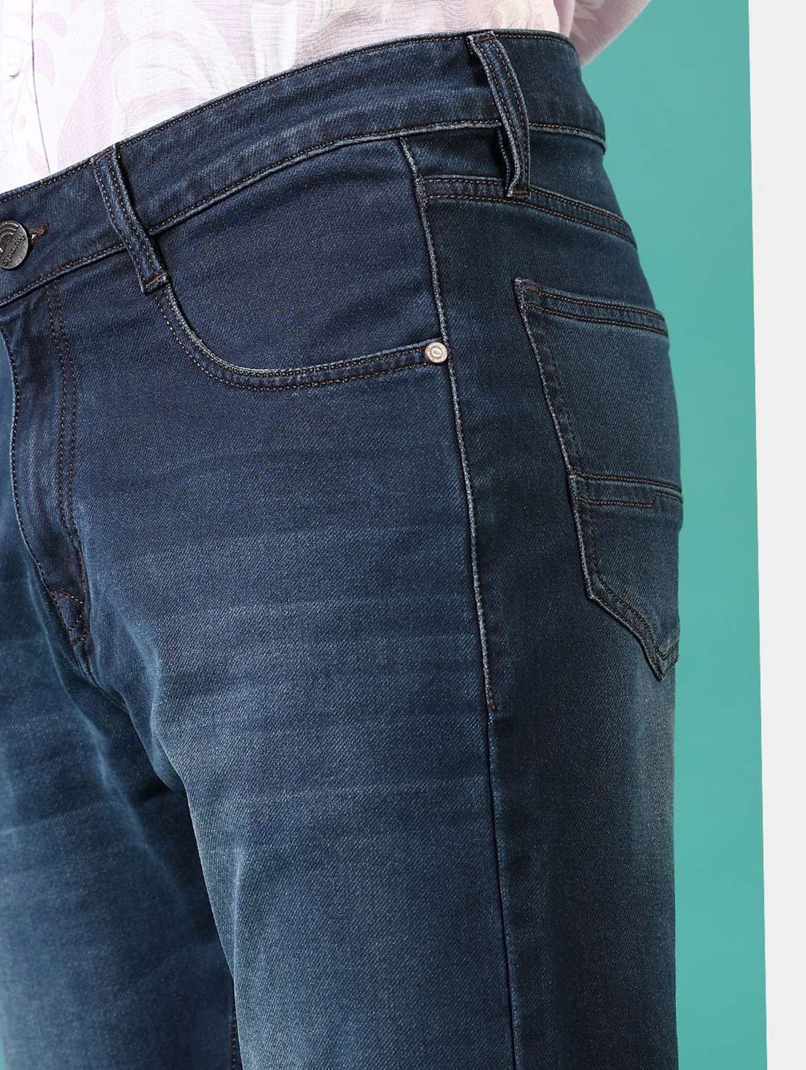 men washed mid rise jeans - 21718091 -  Standard Image - 5