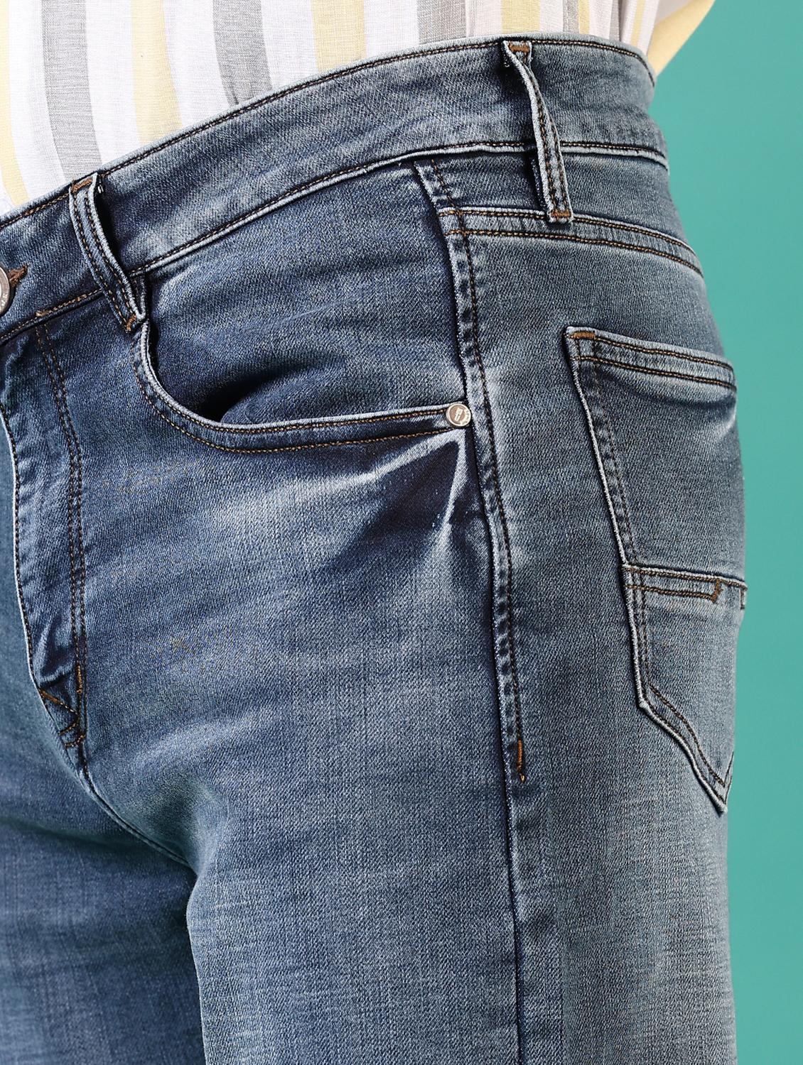 men washed mid rise jeans - 21718094 - Standard Image - 5