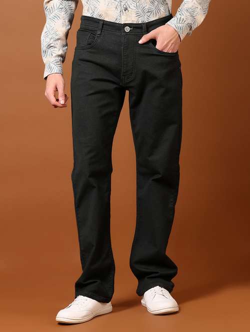 men pain mid rise denim jeans - 21718104 - Standard Image - 0