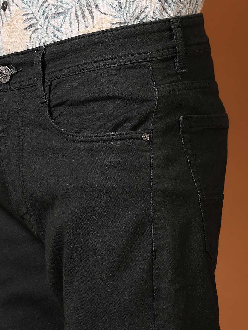 men pain mid rise denim jeans - 21718104 - Standard Image - 5