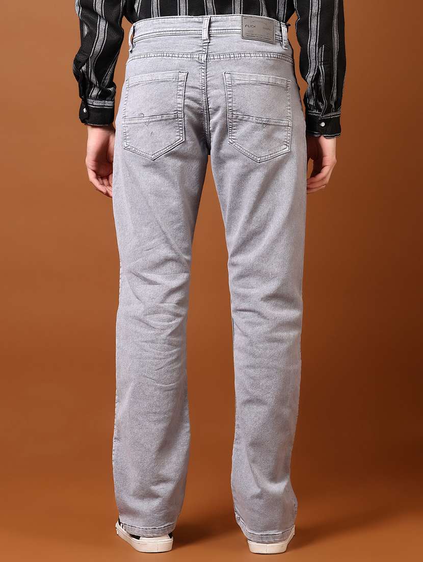 men pain mid rise denim jeans - 21718106 - Standard Image - 3