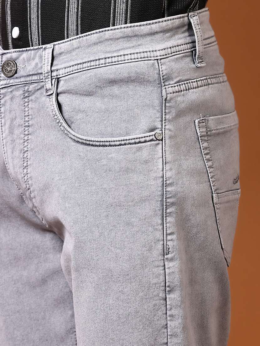 men pain mid rise denim jeans - 21718106 - Standard Image - 5