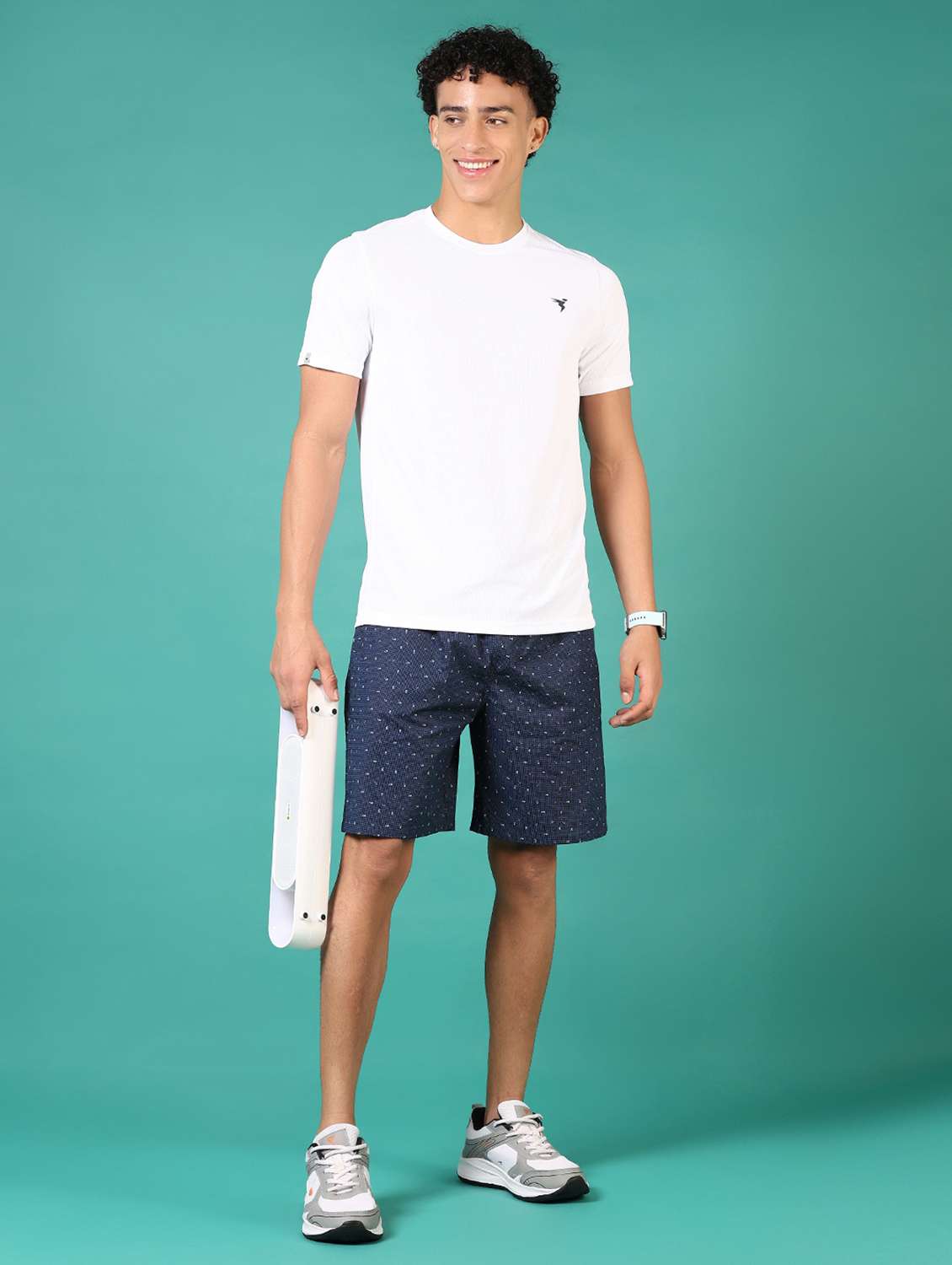 men solid short sleeve t-shirt - 21718111 -  Standard Image - 3