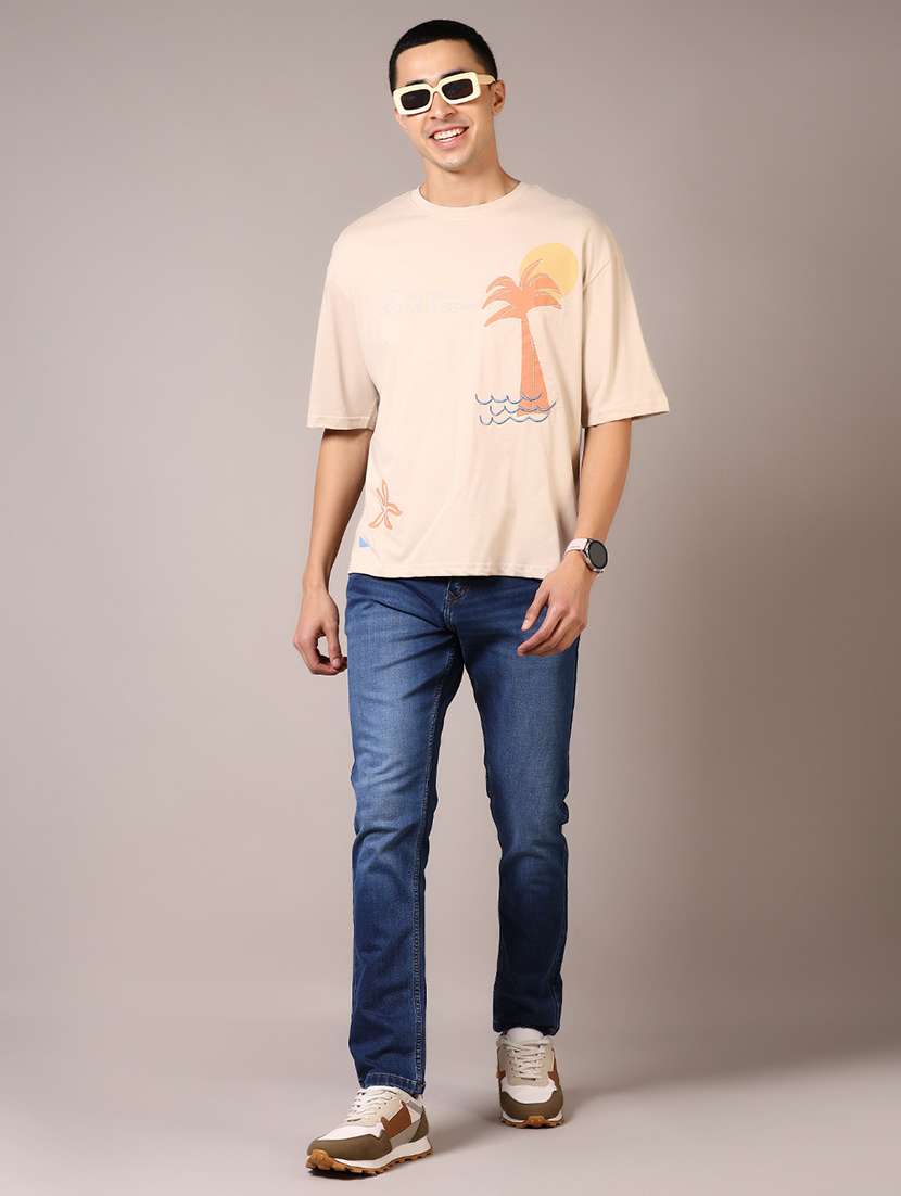 men front & back print short sleeve t-shirt - 21718137 -  Standard Image - 3