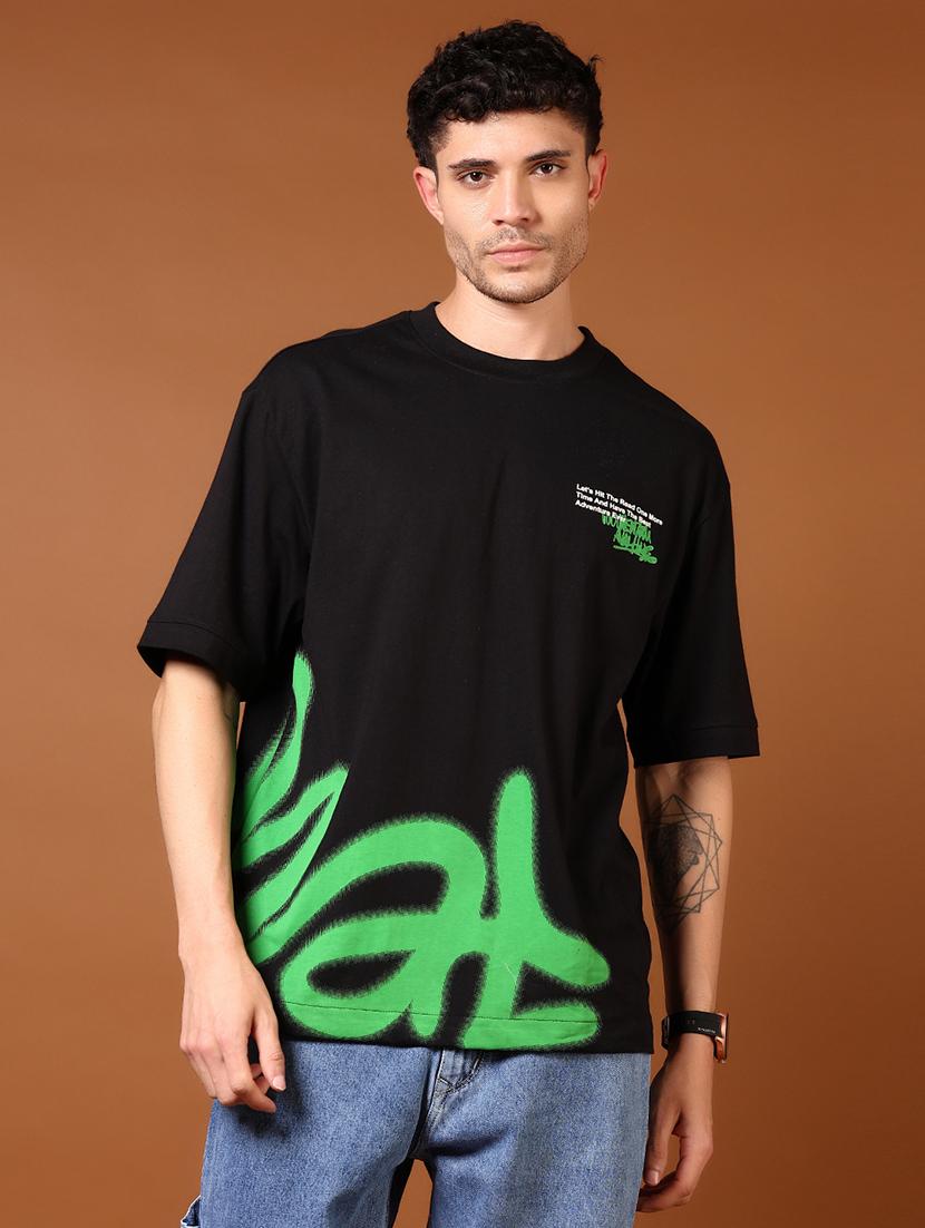 men placement print short sleeve t-shirt