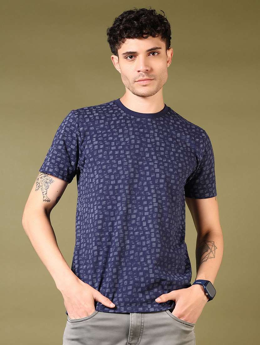 men printed short sleeve t-shirt