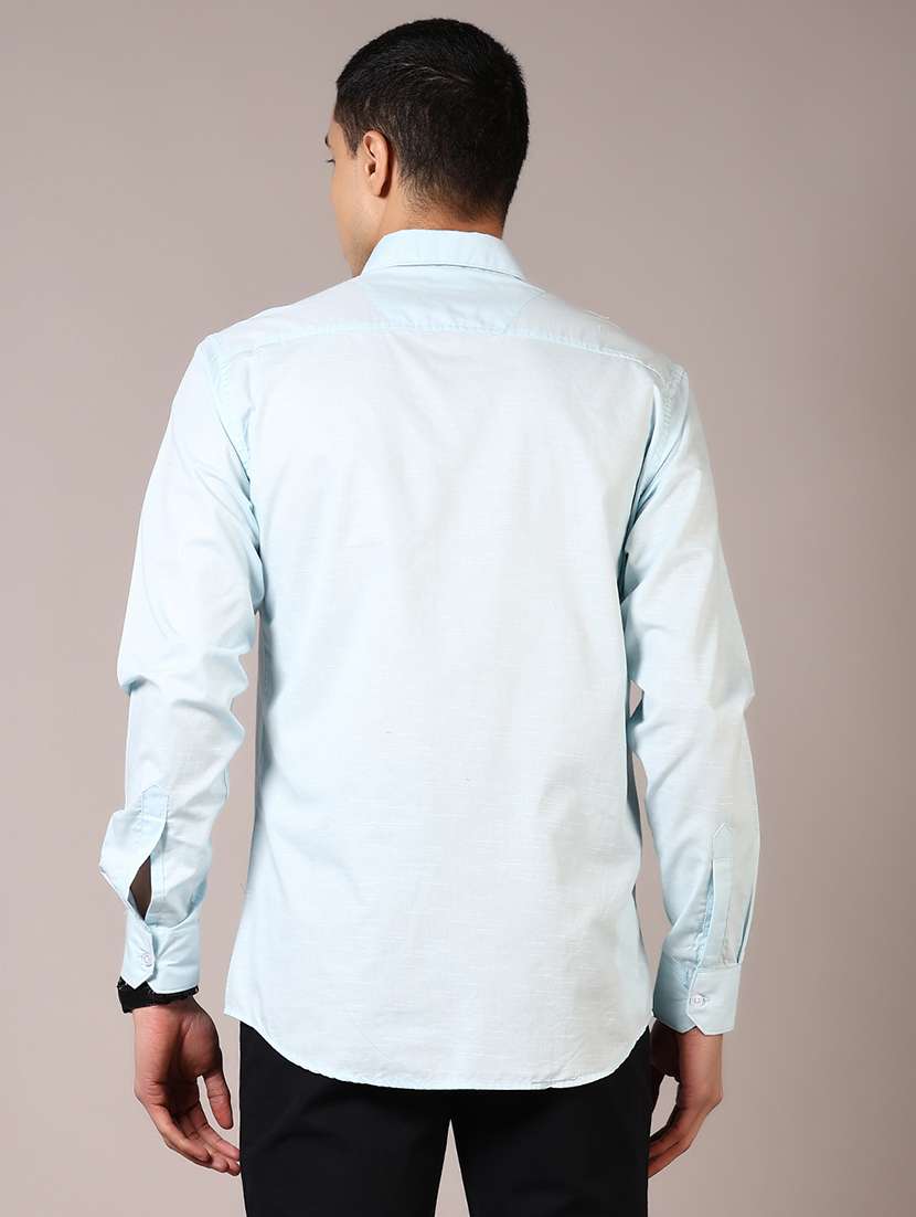 men solid long sleeve casual shirt - 21718157 -  Standard Image - 3