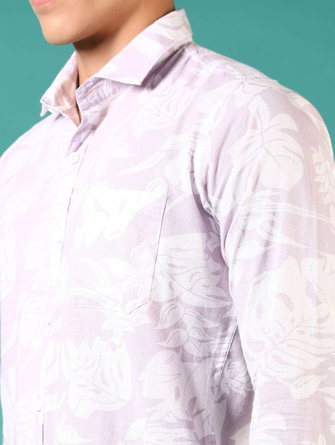 men printed long sleeve casual shirt - 21718159 -  Standard Image - 5