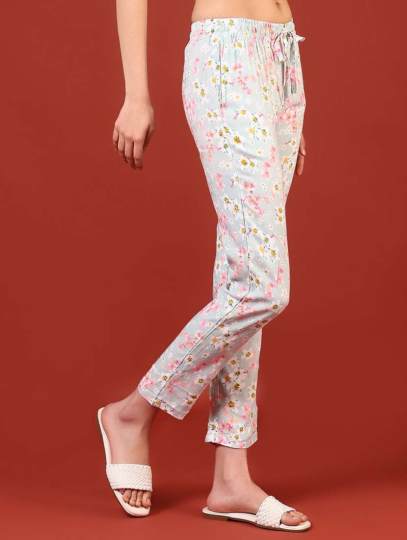 women printed low rise loungewear pajamas - 21718432 -  Standard Image - 3