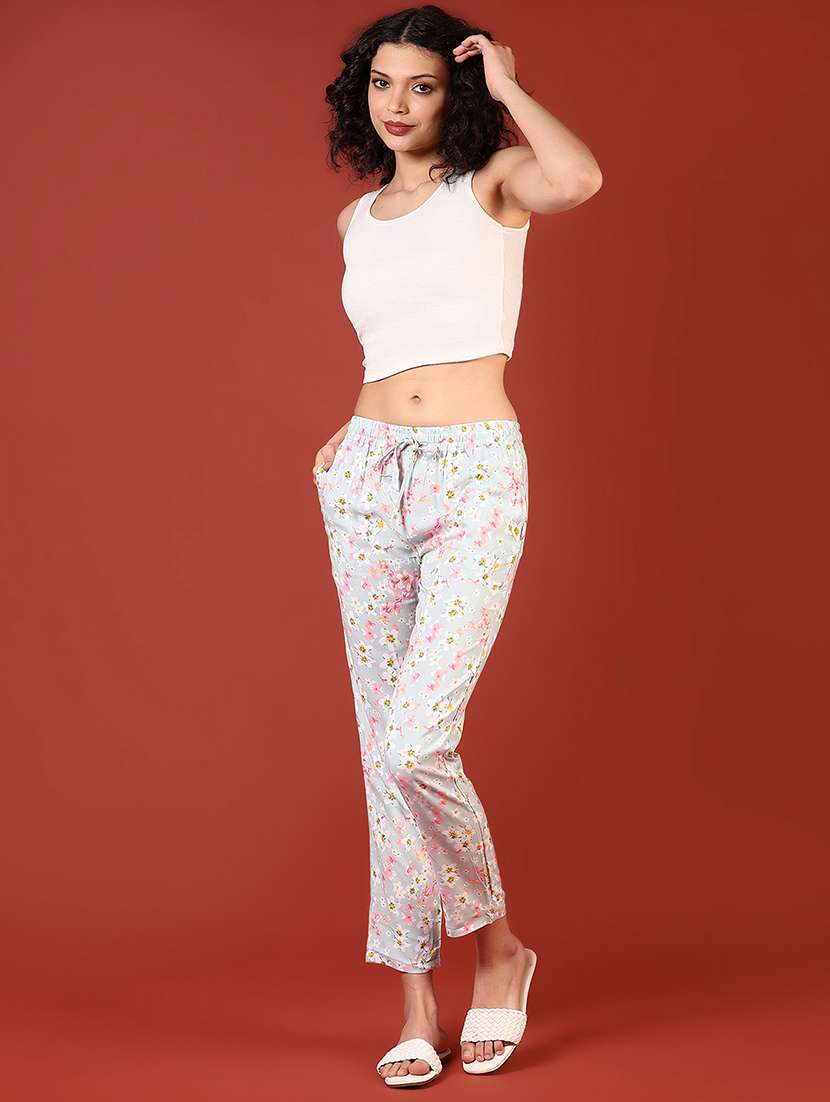 women printed low rise loungewear pajamas - 21718432 -  Standard Image - 5