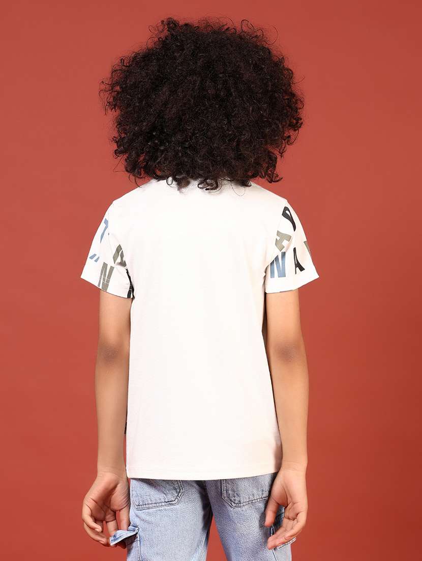 boys printed short sleeve regular fit t-shirt - 21718445 -  Standard Image - 3