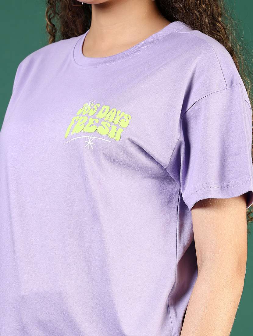 women printed short sleeve regular fit t-shirt - 21718481 - Standard Image - 5