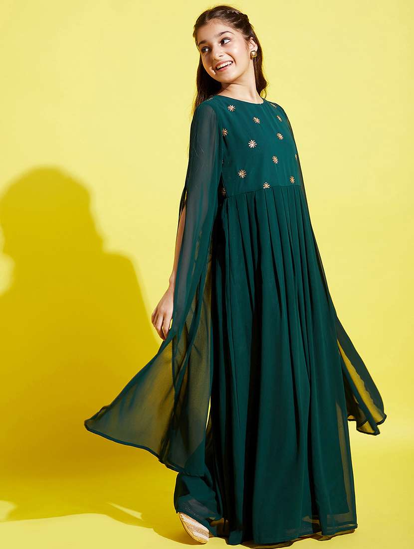 women green sequin work fit & flare dress - 21718595 -  Standard Image - 3