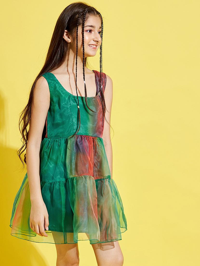 girls ombre printed sleeveless tiered dress - 21718617 - Standard Image - 3
