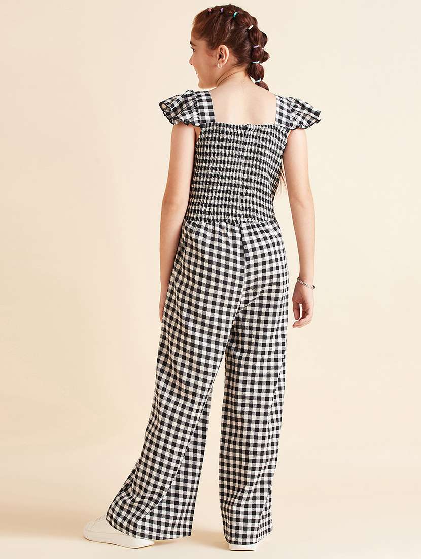 girls checkered  full length jumpsuit  - 21718770 -  Standard Image - 3